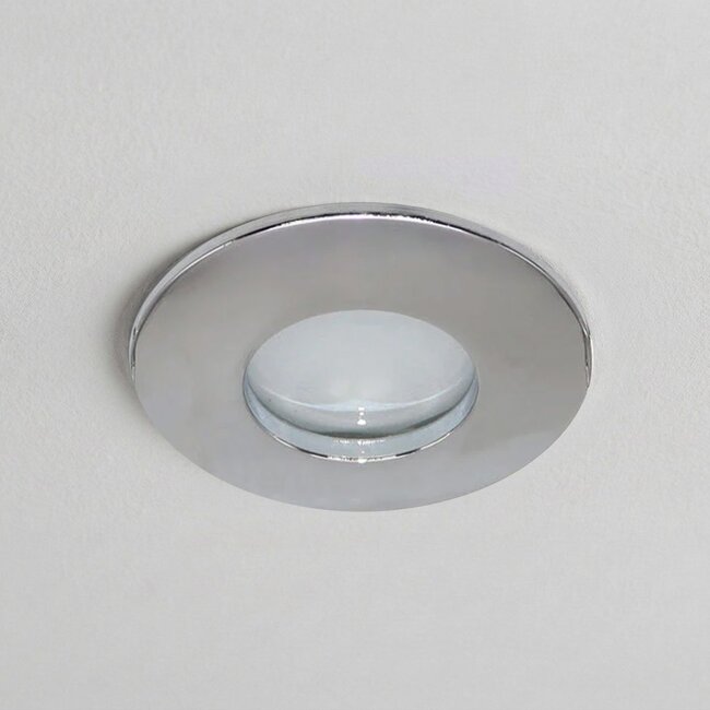 Recessed spotlight Rex - silver, splashproof