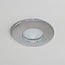 Recessed spotlight Rex in silver for the bathroom
