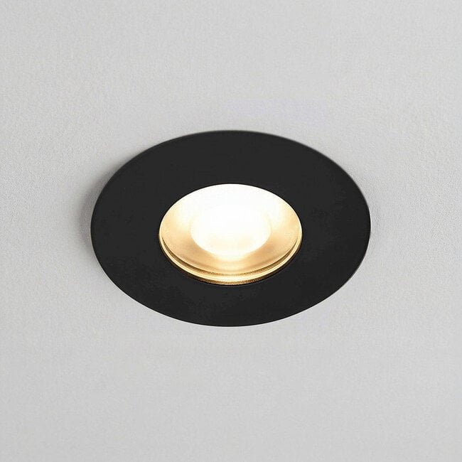 Recessed spotlight Ray in black