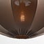 Pendant lamp Elyora in brown fabric