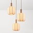 Pendant light Fynra 3-light fabric - taupe