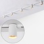1-phase track system of 1.5 m with Zylox spotlights in white