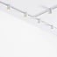 1-phase track system of 1.5 m with Zylox spotlights in white