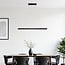 pendant light Andre - black with wood pattern and 3-step dimmable LED
