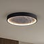 ceiling light Cercul 3-step dimmable - black and grey stone effect