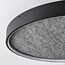 ceiling light Cercul large 3-step dimmable - black and grey stone effect