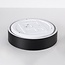 LED ceiling light Larios, 3-step dimmable Ø29 cm - black with wood accent