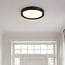 LED ceiling light Ricardo, 3-step dimmable Ø31 cm - black