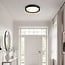 LED ceiling light Ricardo, 3-step dimmable Ø31 cm - black