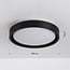 LED ceiling light Ricardo, 3-step dimmable Ø31 cm - black