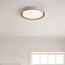 Ceiling lamp Ricardo in taupe with integrated LED, 3-step dimmable, Ø31 cm