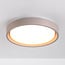 Ceiling lamp Ricardo in taupe with integrated LED, 3-step dimmable, Ø31 cm