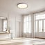 Ceiling lamp Ricardo in taupe with integrated LED, 3-step dimmable, Ø41 cm