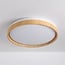 LED ceiling light Britta, 3-step dimmable Ø30 cm - white with wood accent