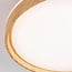 LED ceiling light Britta, 3-step dimmable Ø30 cm - white with wood accent