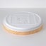LED ceiling light Britta, 3-step dimmable Ø30 cm - white with wood accent