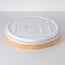 LED ceiling light Britta, 3-step dimmable Ø48.5 cm - white with wood accent