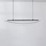 pendant light Flectra 3-step dimmable - black with grid pattern