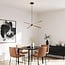 pendant light Stellar 3-step dimmable - wood effect