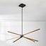 pendant light Stellar 3-step dimmable - wood effect