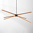 pendant light Stellar 3-step dimmable - wood effect