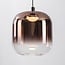 3-light pendant light Kafei with gold, smoked and copper glass - 3-step dimmable