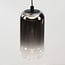 3-step dimmable pendant light Kafei with LED and glass globes in gold, smoked and copper