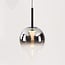 3-light pendant light Drop with smoked glass and integrated LED, 3-step dimmable