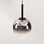 3-light pendant light Drop with smoked glass and integrated LED, 3-step dimmable