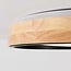 ceiling light Tirano Ø41 cm - black with oak look, 3-step dimmable