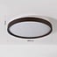 ceiling light Nerio Ø39.5 cm - walnut look, 3-step dimmable