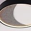 ceiling light Cercul Ø40 cm with black, grey and white stone effect, 3-step dimmable