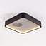 ceiling light Cercal Ø30 cm - black with grey stone effect, 3-step dimmable