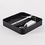 ceiling light Cercal Ø30 cm - black with grey stone effect, 3-step dimmable