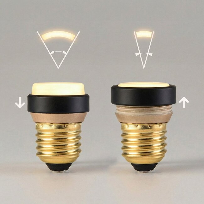 Pico PUCC E27 LED bulb 3-step dimmable black ring 3.5W