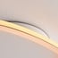 3-step dimmable ceiling lamp Rory in white with gold accents