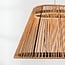 3-step dimmable pendant light Selara - woven shade in natural rope