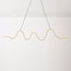 3-step dimmable pendant light Ariana - warm beige with wavy LED