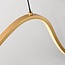 Designer pendant light Briana in gold with wavy LED lighting, 3-step dimmable