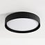 ceiling light Palomo - black with ribbed edge, 3-step dimmable LEDs