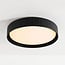 ceiling light Palomo - black with ribbed edge, 3-step dimmable LEDs
