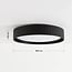 ceiling light Palomo - black with ribbed edge, 3-step dimmable LEDs