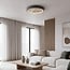 Ceiling lamp Ceres 3-step dimmable LED in black and beige