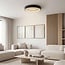 Ceiling lamp Phobos 3-step dimmable LED in black and beige