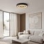 Ceiling lamp Deimos 3-step dimmable LED in black and beige