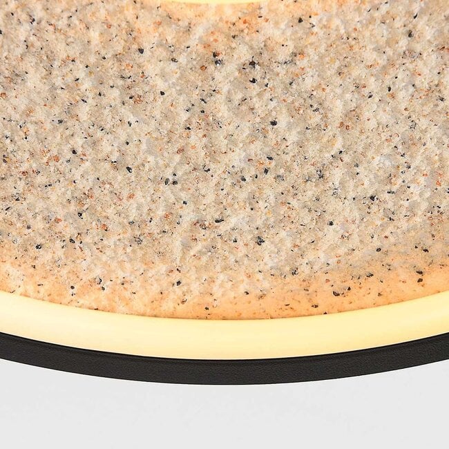Ceiling lamp Deimos 3-step dimmable LED in black and beige