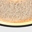 Ceiling lamp Deimos 3-step dimmable LED in black and beige