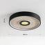 Ceiling lamp Deimos 3-step dimmable LED in black and beige