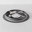 Ceiling lamp Lyra 3-step dimmable LED in grey
