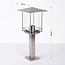 Stainless steel outdoor floor lamp Rocco - 45 cm
